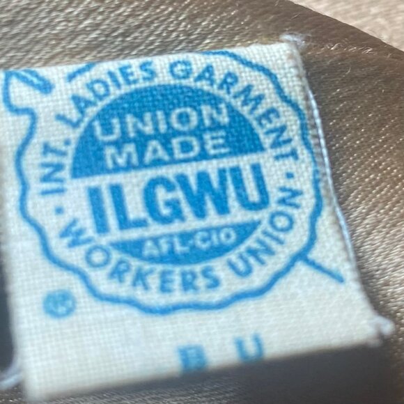 Vintage Beige Wool Coat Fur Trim Collar Large Buttons Retro Luxury Glam *READ* - Picture 5 of 7